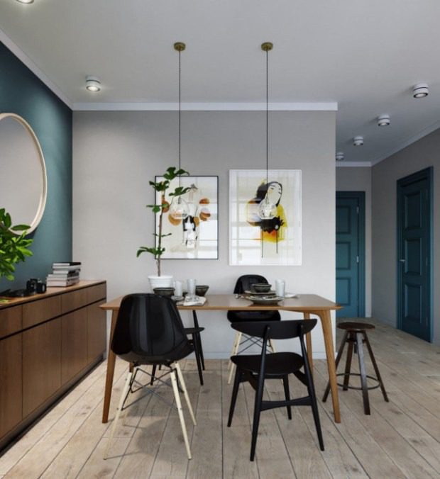 Rénovation appartement petit espace : 7 astuces efficaces pour optimiser chaque mètre carré 2 Verrière d'atelier séparant cuisine et salon dans un petit appartement rénové