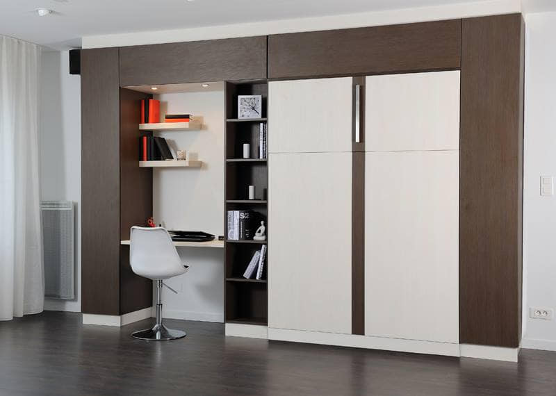 Mobilier professionnel sur mesure à Boulogne-Billancourt (92100) 72 rangement sous escalier Boulogne-Billancourt — artisan menuisier ID Rangements