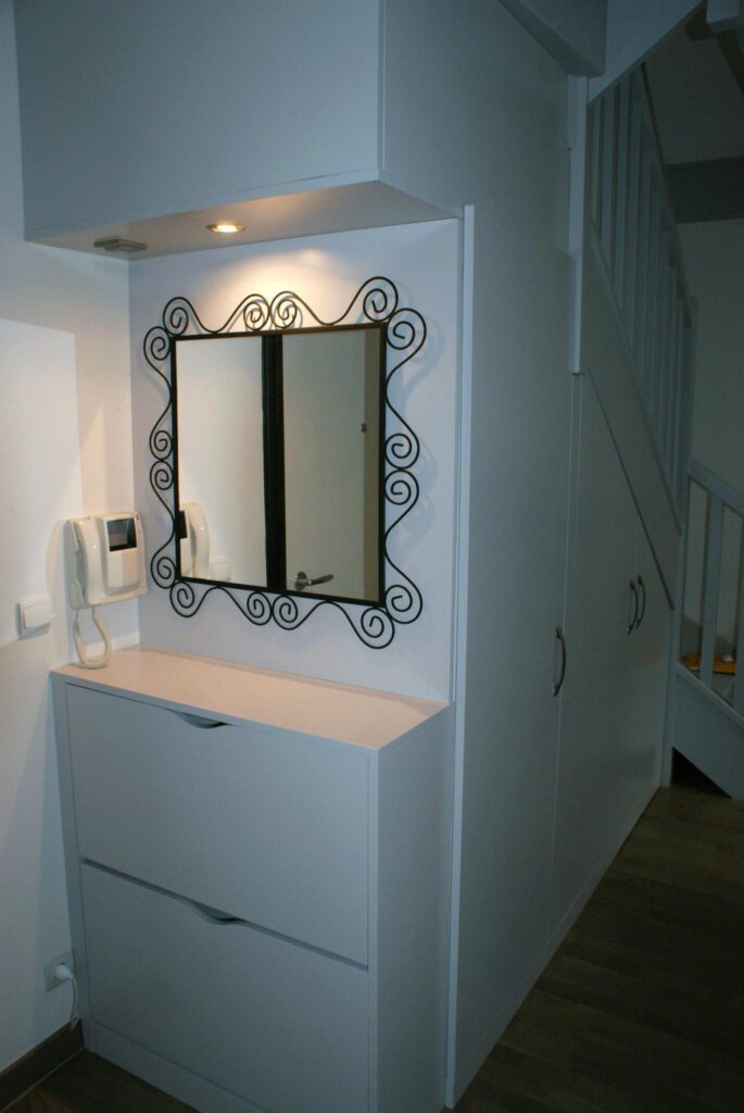 rangement sous escalier Montmorency — artisan menuisier ID Rangements